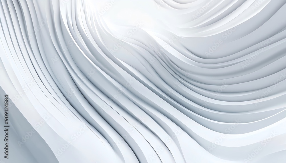 Abstract Vector Illustration of White Background with Curved Lines and Light Gray Gradient for Business Presentation Design Abstract Vector Illustration of White Background with Curved Lines and Light Gray Gradient for Business Presentation Design