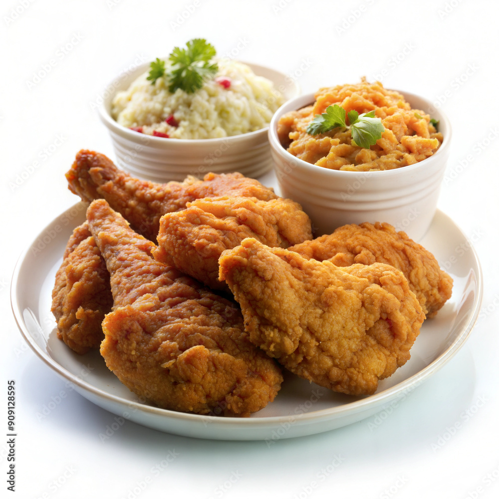 Crispy Fried Chicken with Coleslaw Crispy Fried Chicken with Coleslaw