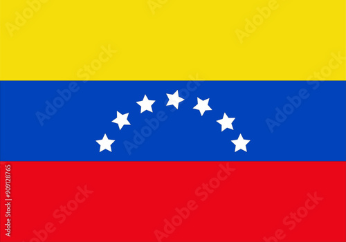 Fondo de bandera de Venezuela con estrellas