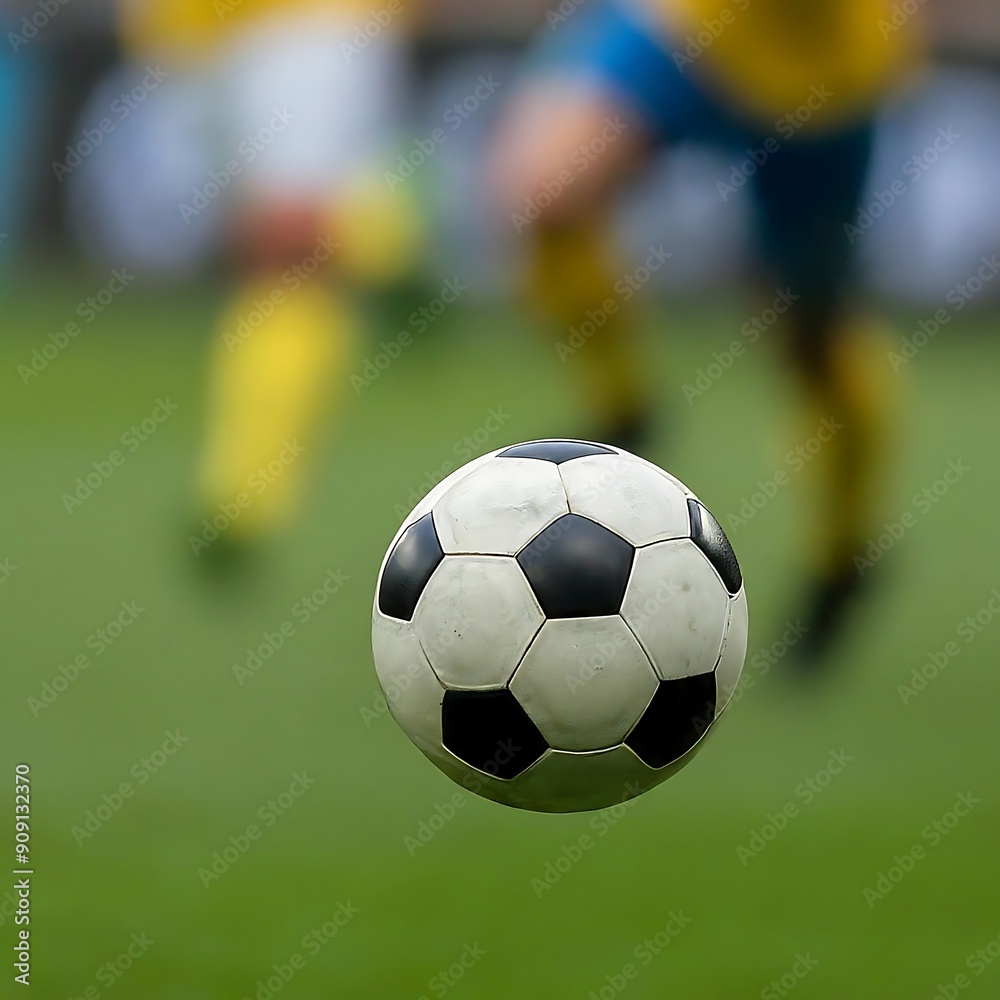 Fototapeta premium Close up shot of Soccer ball