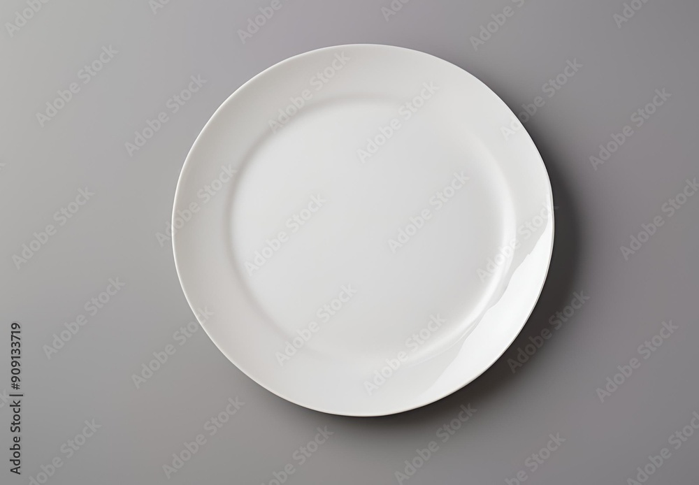 white plate on table white plate on table