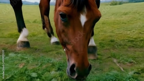 horse in the meadow
