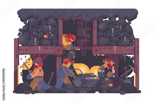Coal Mining Scene