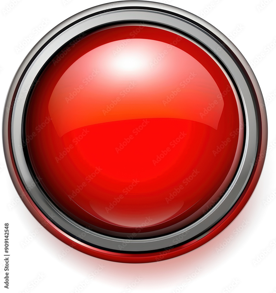 Shiny red button Shiny red button