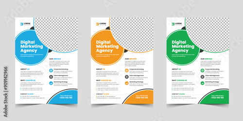 Corporate flyer template Layout design for a business proposal, Modern, advertisement, marketing, promotion