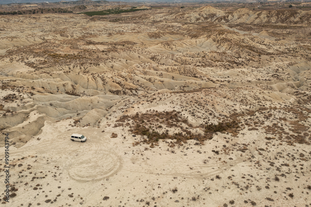 Aerial view of the Abanilla desert or Mahoya Desert in Murcia, Spain Aerial view of the Abanilla desert or Mahoya Desert in Murcia, Spain