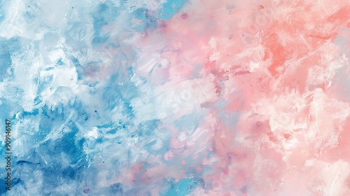 Abstract blue and pink painted texture background