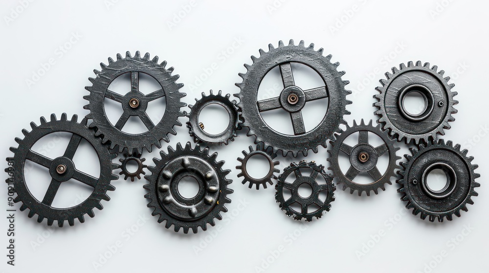 Conceptual image of gears turning, indicating progress. Conceptual image of gears turning, indicating progress.
