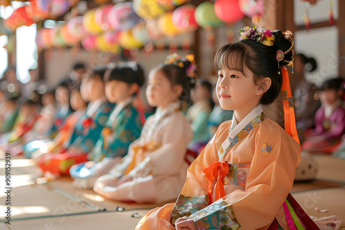 Chuseok festival full of colors and food in Korea photo