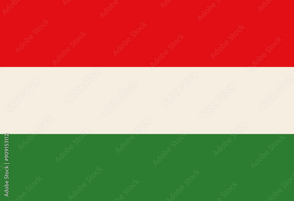 National Flag of Hungary, vector illustration. National Flag of Hungary, vector illustration.