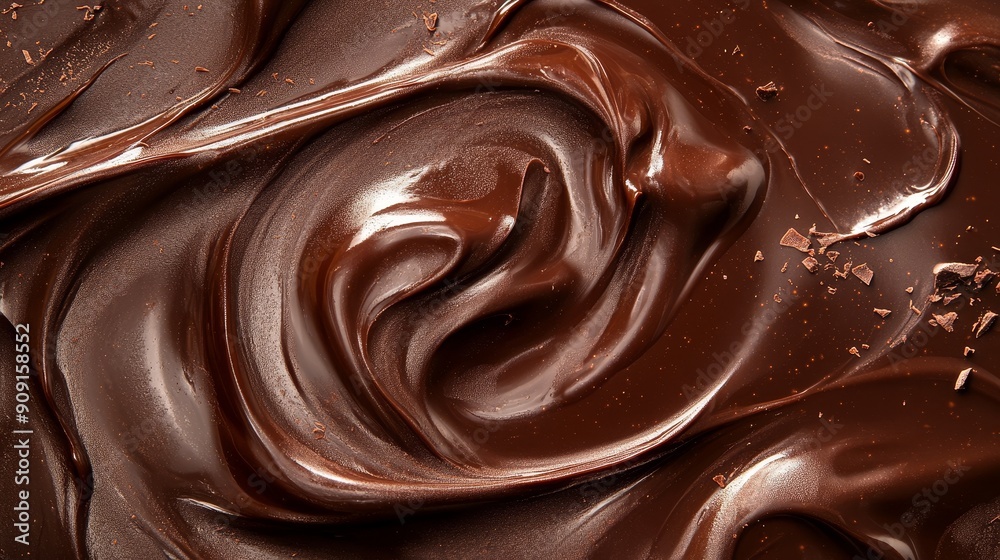 Chocolate background. Melted chocolate swirl texture Chocolate background. Melted chocolate swirl texture