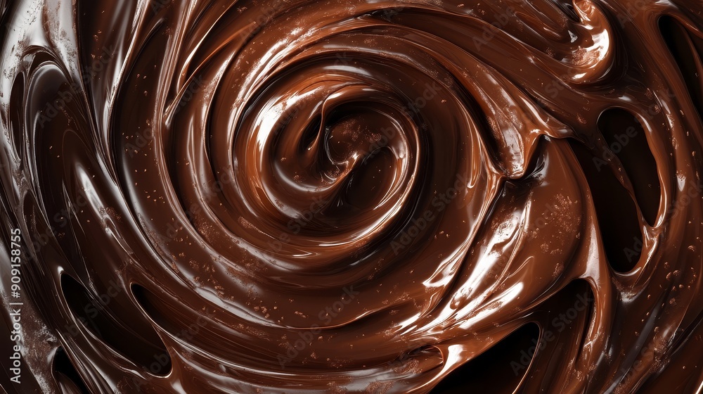 Chocolate background. Melted chocolate swirl texture Chocolate background. Melted chocolate swirl texture