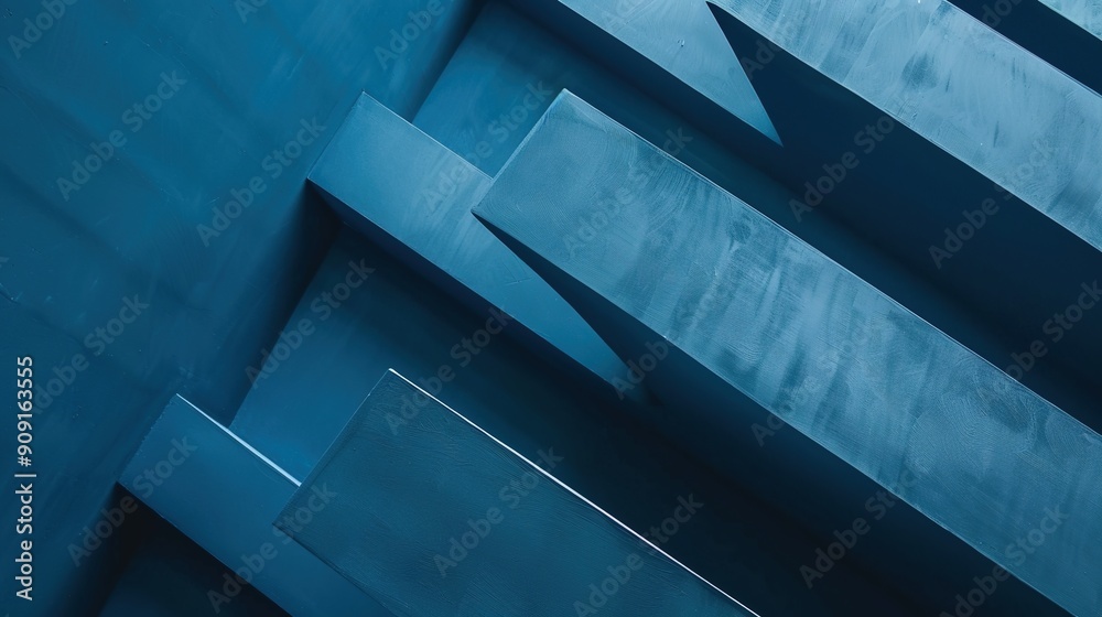 Obraz premium The Striking Blue Minimalist Abstract Background: A Simple yet Captivating Visual Element. Inspiring Creativity and Evoking a Sense of Calm.