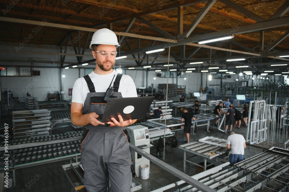 Male worker at a factory Male worker at a factory