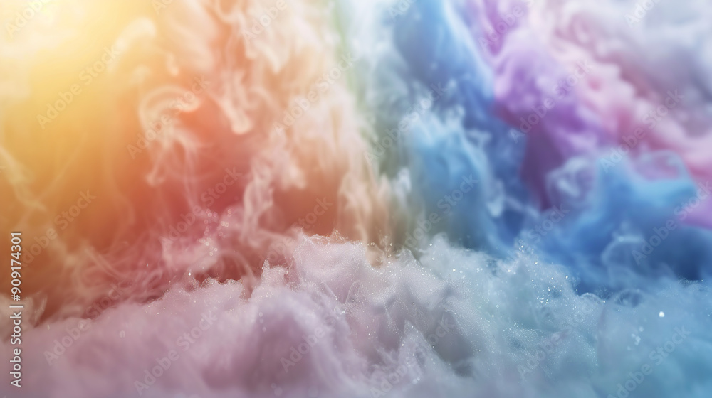 Colorful Clouds and Sky with Soft Hues Colorful Clouds and Sky with Soft Hues