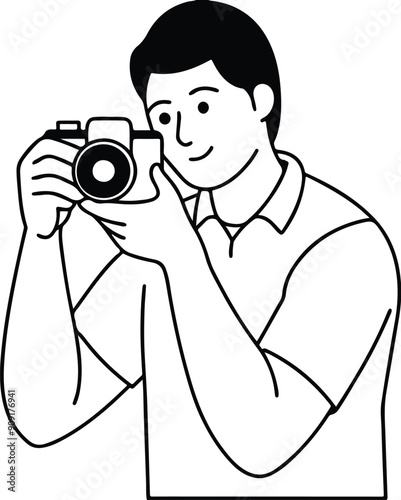 photographer with camera