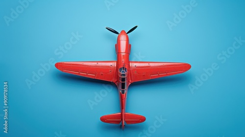 The red toy airplane photo