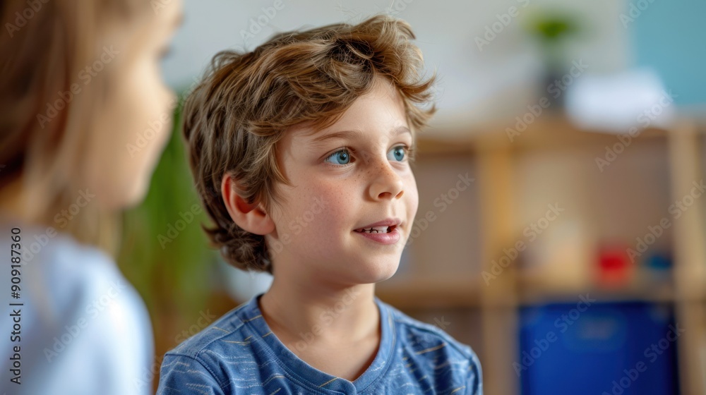 An audiologist conducting auditory processing disorder assessments for school-age children. An audiologist conducting auditory processing disorder assessments for school-age children.