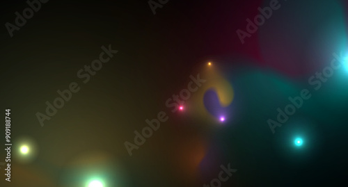 Glowing colorful neon flashing light abstract futuristic background. Vector graphic design