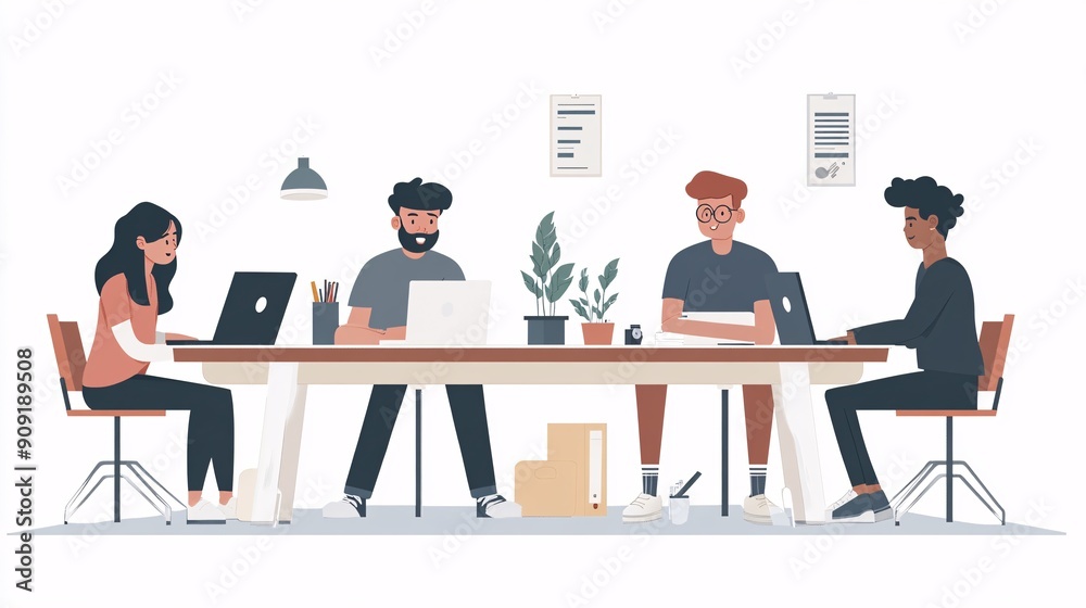 Young creative team Young creative team