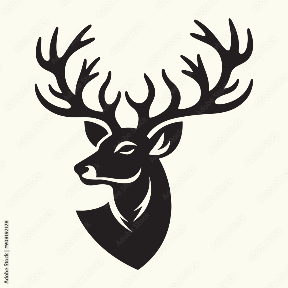 Deer Animal Silhouette Vector Illustration Design Deer Animal Silhouette Vector Illustration Design