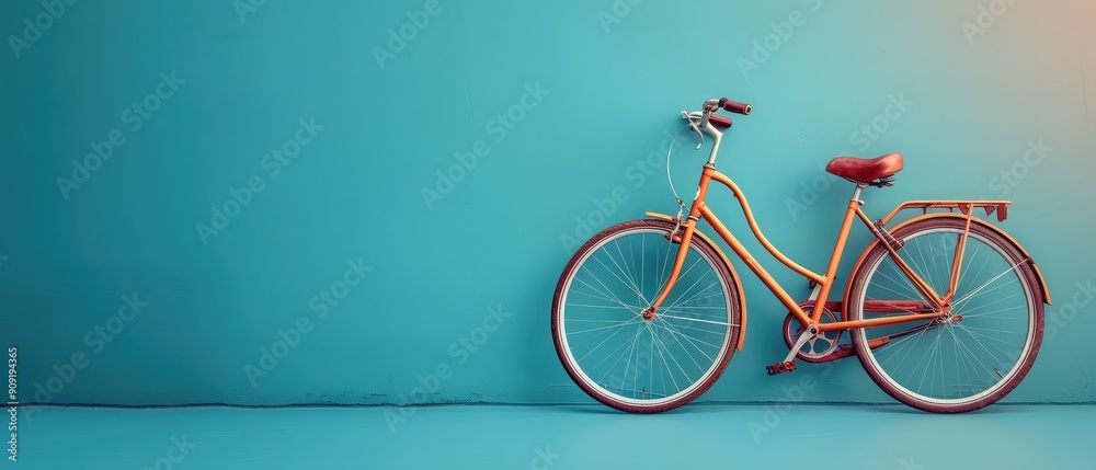 Fototapeta premium Bicycle-friendly urban design initiatives enhancing transportation efficiency, [urban design], [bicycle-friendly]