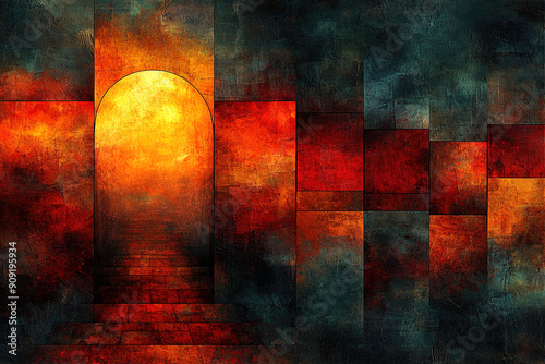 Abstract Art Imagination. Generative AI