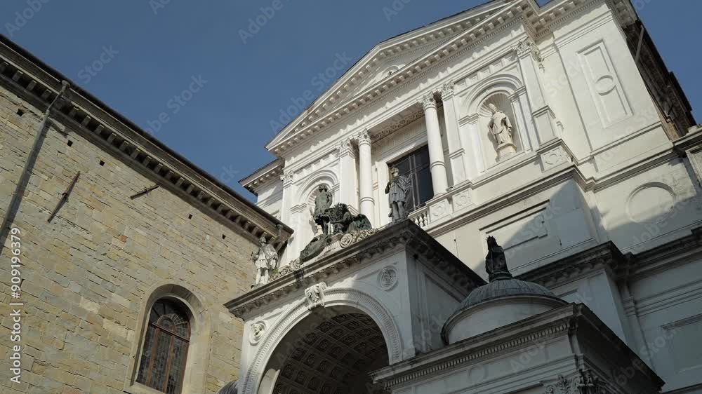 Bergamo, Lombardy, Italy - Views of the historic center of the upper city Bergamo, Lombardy, Italy - Views of the historic center of the upper city