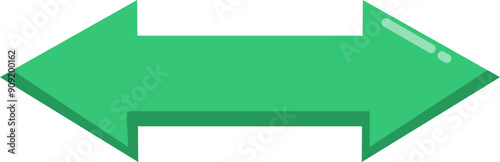 Vector icon green arrow double