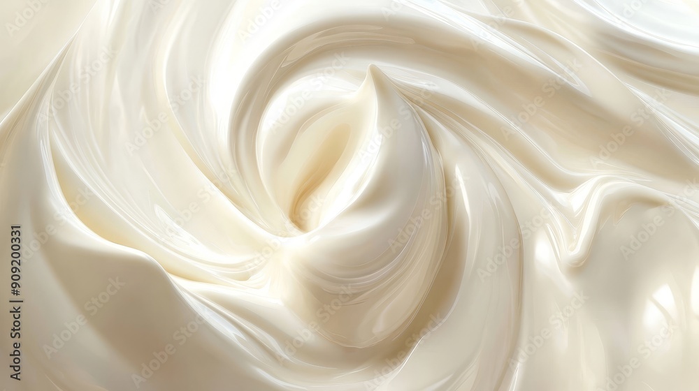 Milk background. Yogurt. Sour cream swirl texture Milk background. Yogurt. Sour cream swirl texture