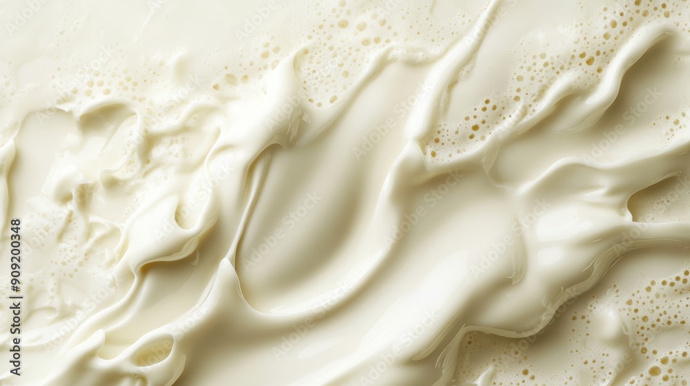 Milk background. Yogurt. Sour cream swirl texture Milk background. Yogurt. Sour cream swirl texture