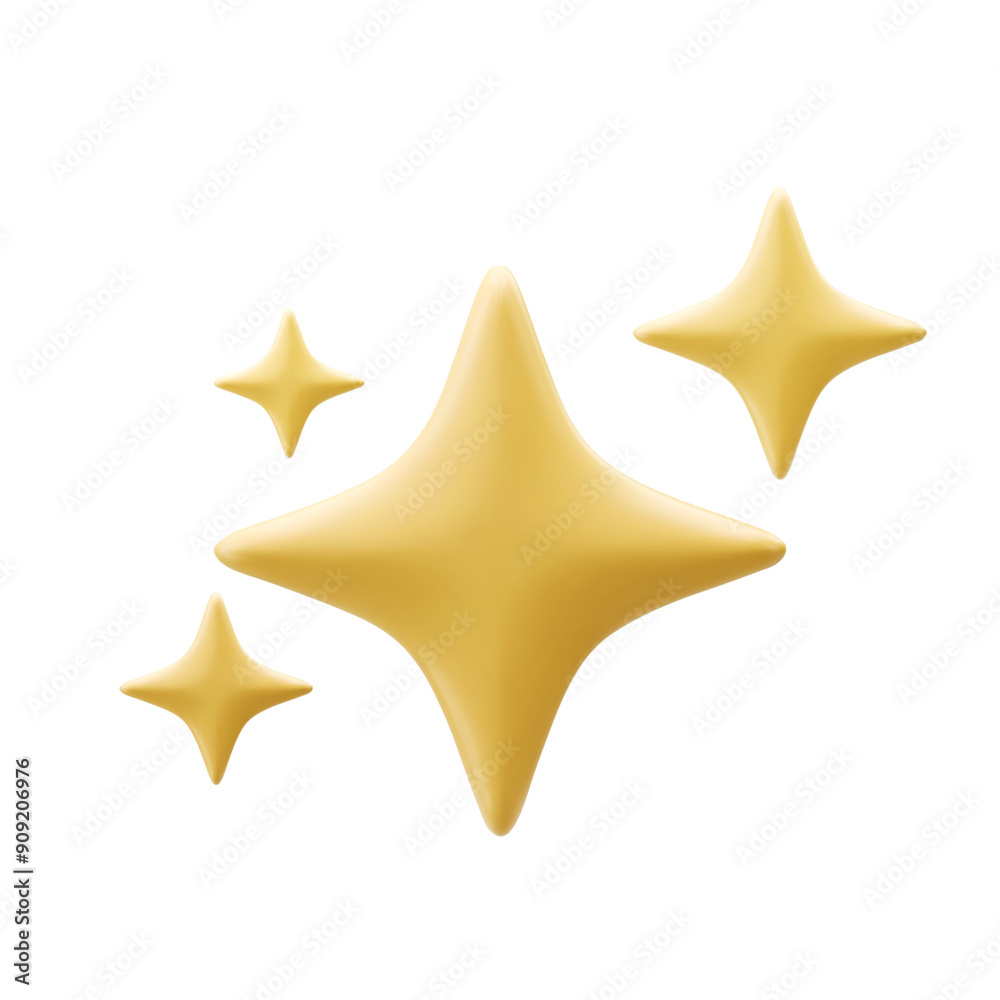 Vector 3d gold sparkle star set set collection on white background. Vector 3d gold sparkle star set set collection on white background.