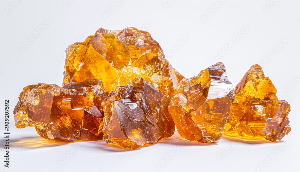 Delve into the world of precious minerals with photo showcasing amber ore isolated against a clean Delve into the world of precious minerals with photo showcasing amber ore isolated against a clean