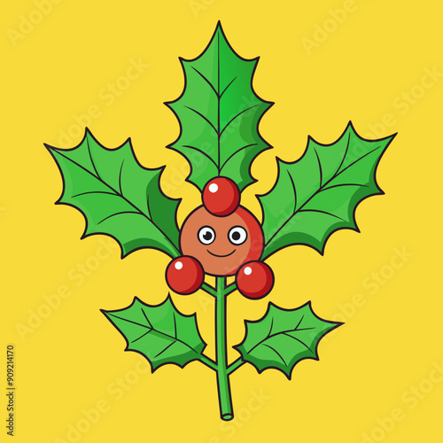 Holly  vector illustration
