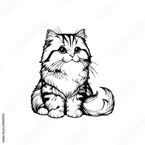 Cat Silhouette Vector Illustration