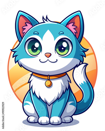 cat vector colorful t-shirt design,cat transparent background printable svg design