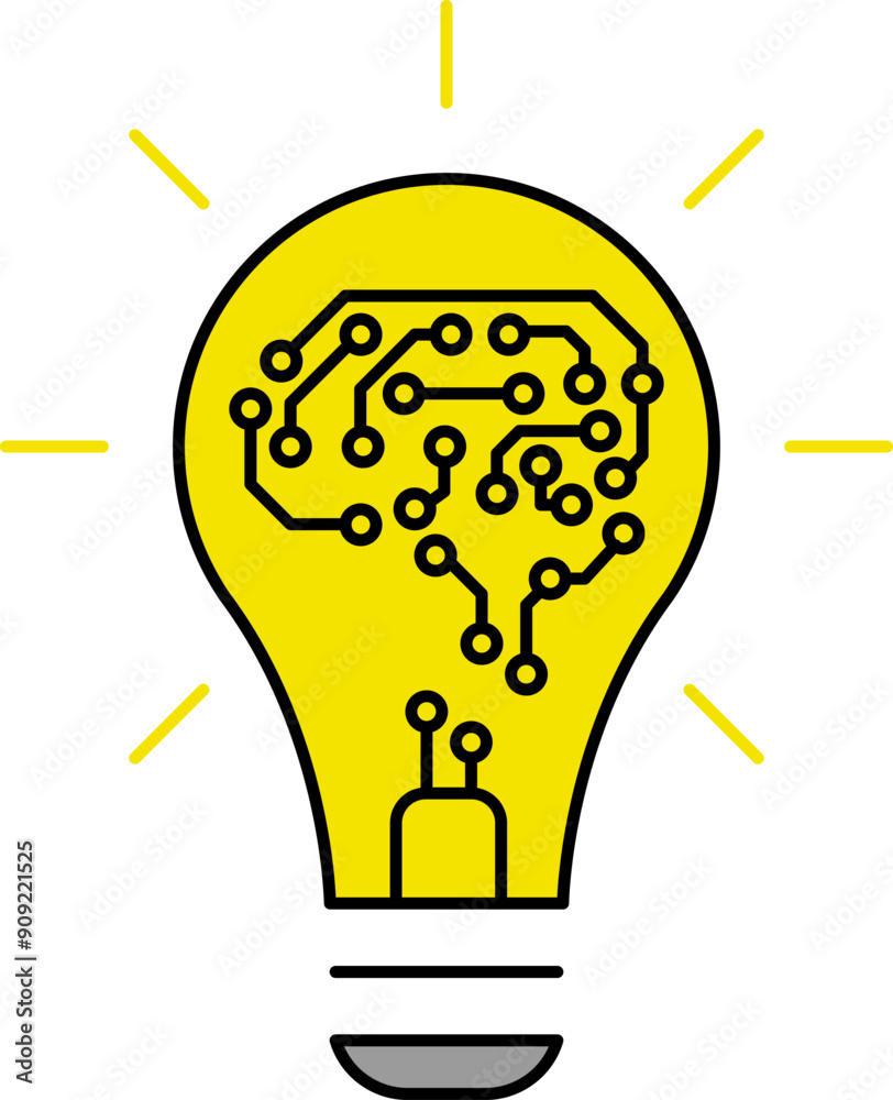 Vision light bulb vector icon. Innovation idea, vision creative investment, thinking concept vector illustration Vision light bulb vector icon. Innovation idea, vision creative investment, thinking concept vector illustration