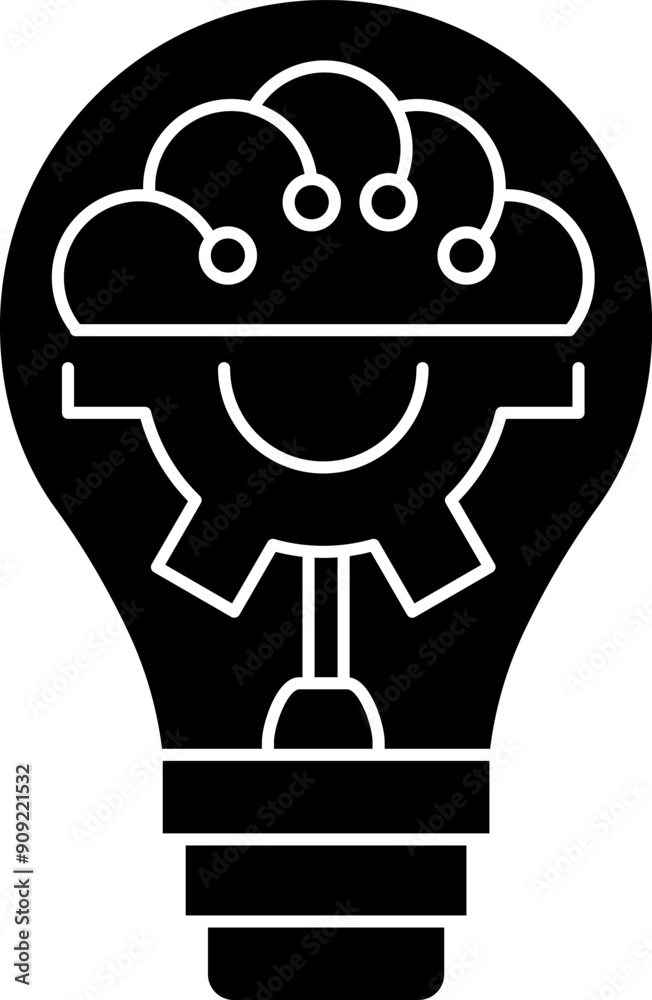 Vision light bulb vector icon. Innovation idea, vision creative investment, thinking concept vector illustration Vision light bulb vector icon. Innovation idea, vision creative investment, thinking concept vector illustration