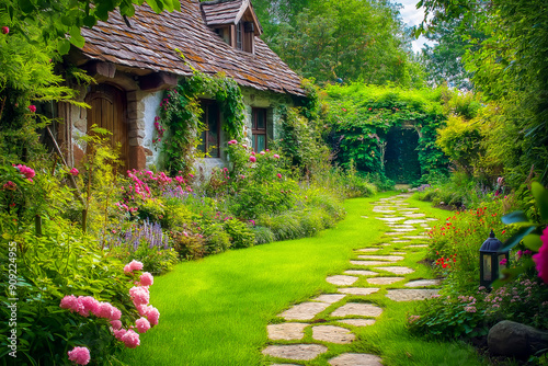 Old house in the garden