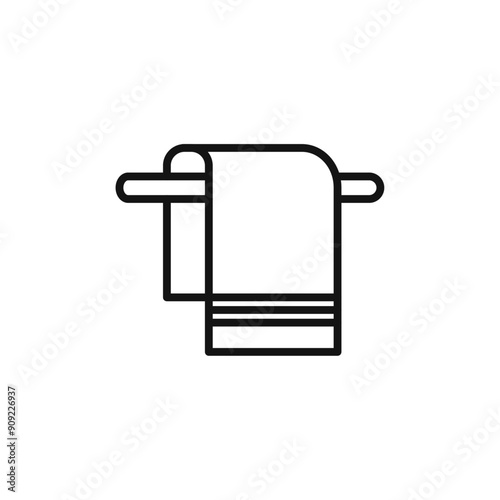 towel icon isolated on white background