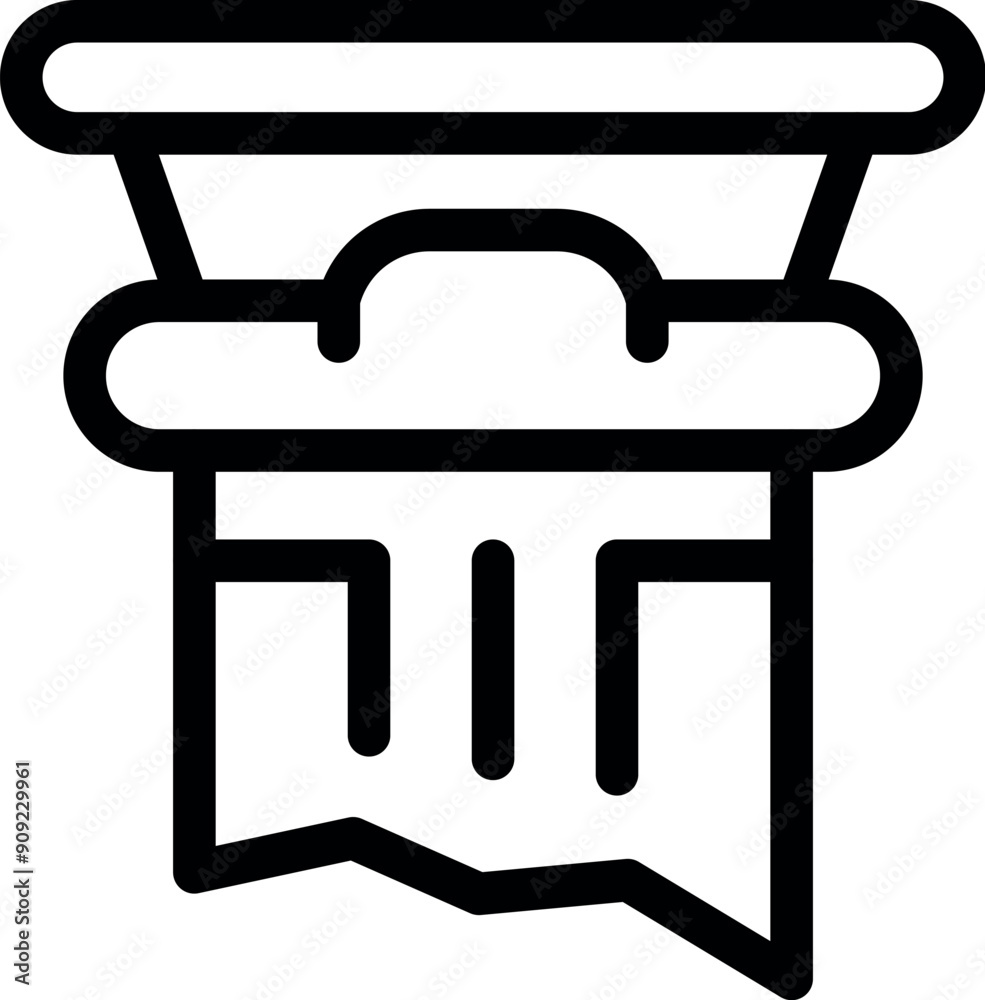 Simple yet elegant line art illustration of a greek column, symbolizing ancient architecture and cultural heritage Simple yet elegant line art illustration of a greek column, symbolizing ancient architecture and cultural heritage