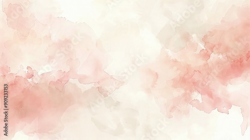 A soft and inviting background with a watercolor blend of blush pink and ivory, ideal for giving a LinkedIn profile a gentle and approachable aesthetic.