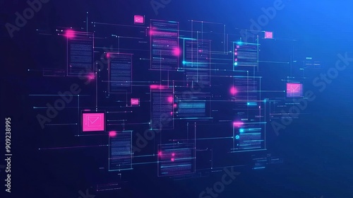 Git flow concept illustrating a software development diagram with a flowchart of branching development and release version processes Includes expanded branch models for merging commits