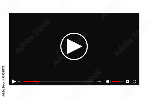 Video player template video player window for mobile app