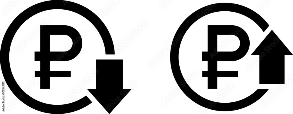 Low total cost icon vector image. Thin Outline Vector illustration isolated on background. Low total cost icon vector image. Thin Outline Vector illustration isolated on background.