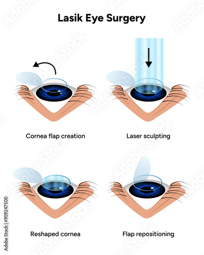 Lasik eye surgery steps procedure 