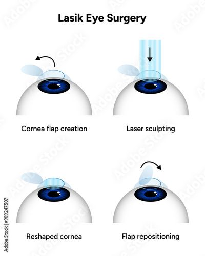 Lasik eye surgery steps procedure 