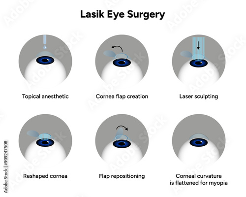 Lasik eye surgery steps procedure 