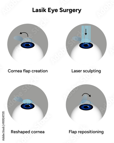 Lasik eye surgery steps procedure 