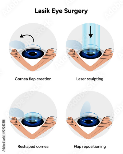 Lasik eye surgery steps procedure 